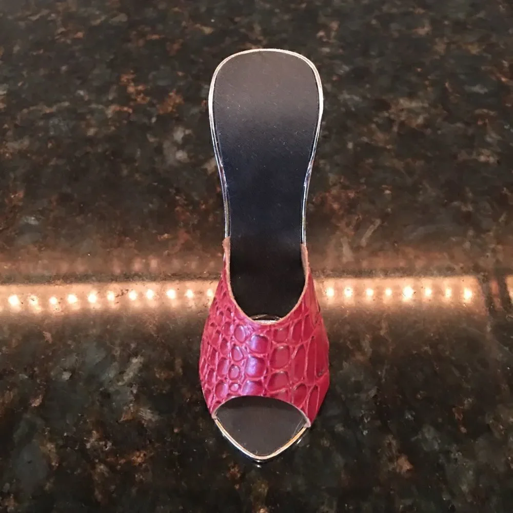 RED SNAKESKIN High Heel Bottle Opener!